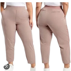 Athleta Textured Brooklyn Ankle Pant 982287 Pink Women's Size 24 New With Tag